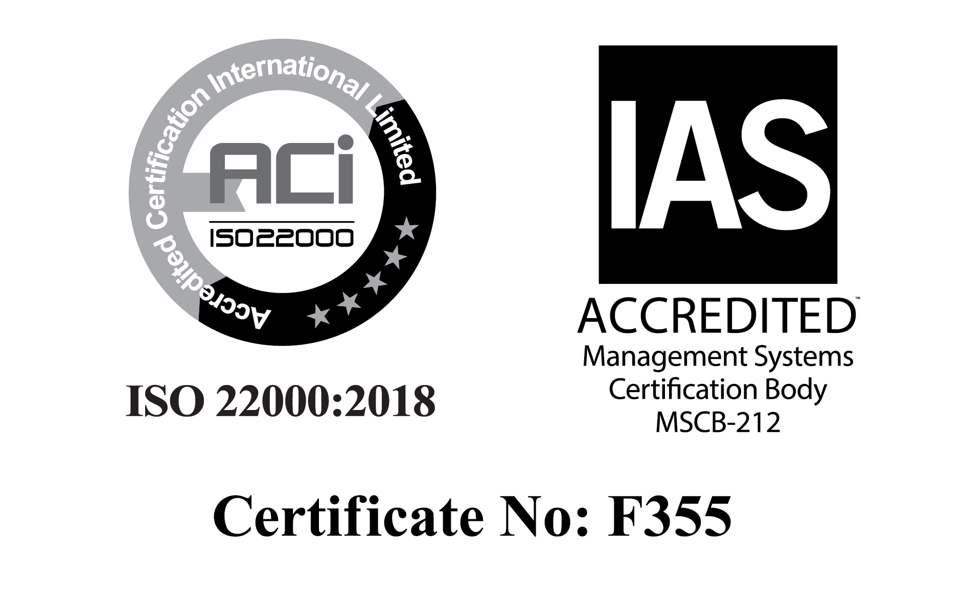 Certificate - Black + IAS