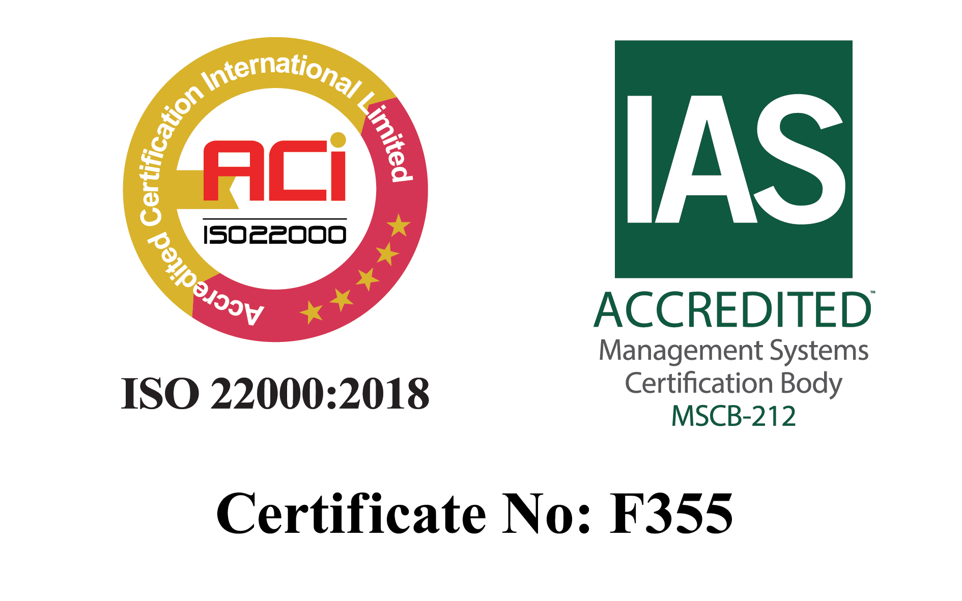 Certificate - Color + IAS